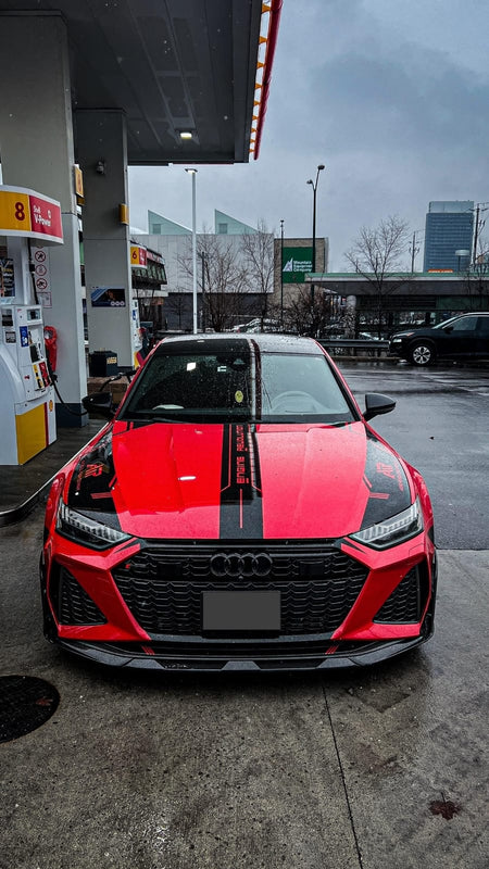 AERO DESIGN - AUDI RS6 RS7 C8 DRY CARBON FIBRE FRONT LIP - Aero Carbon UK