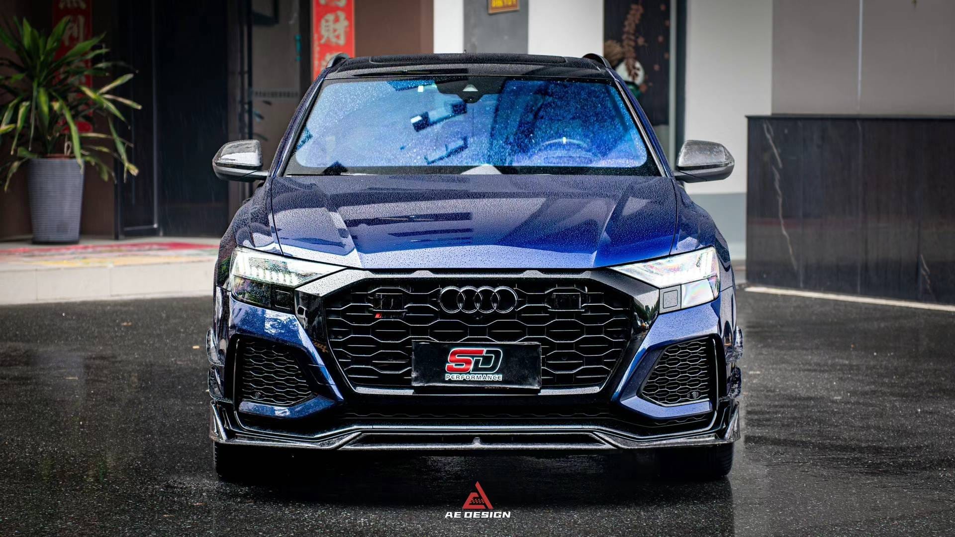 AERO DESIGN - AUDI RSQ8 2020+ DRY CARBON FIBRE FRONT LIP - Aero Carbon UK