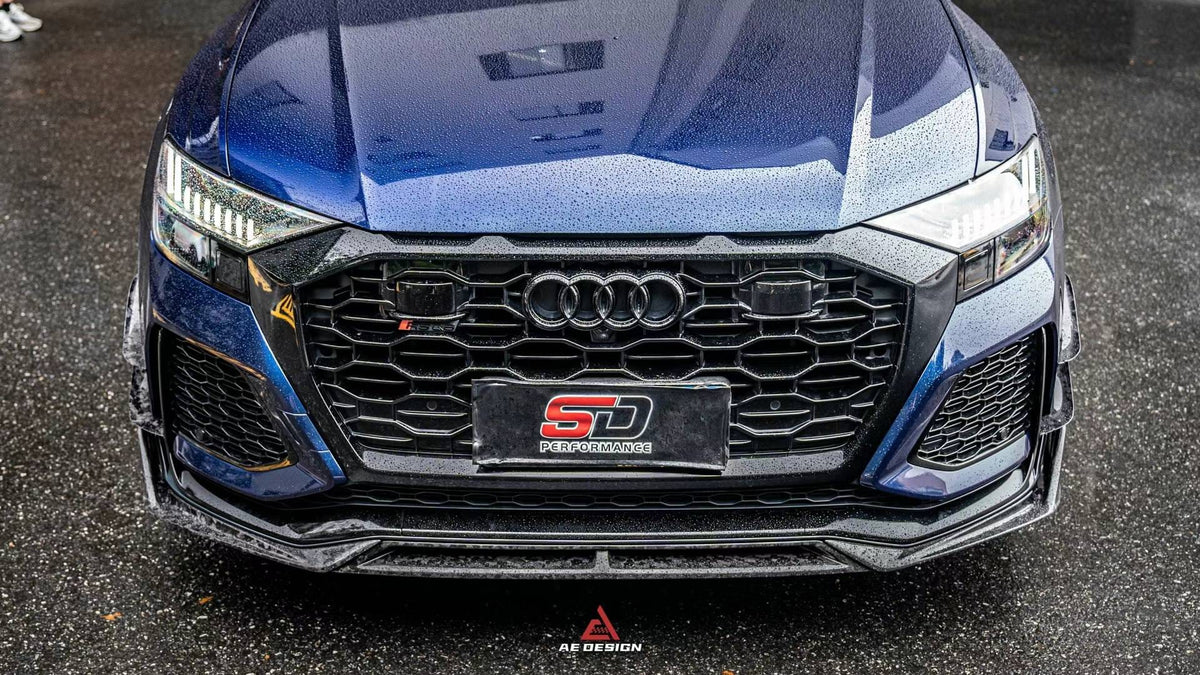 AERO DESIGN - AUDI RSQ8 2020+ DRY CARBON FIBRE FRONT LIP - Aero Carbon UK