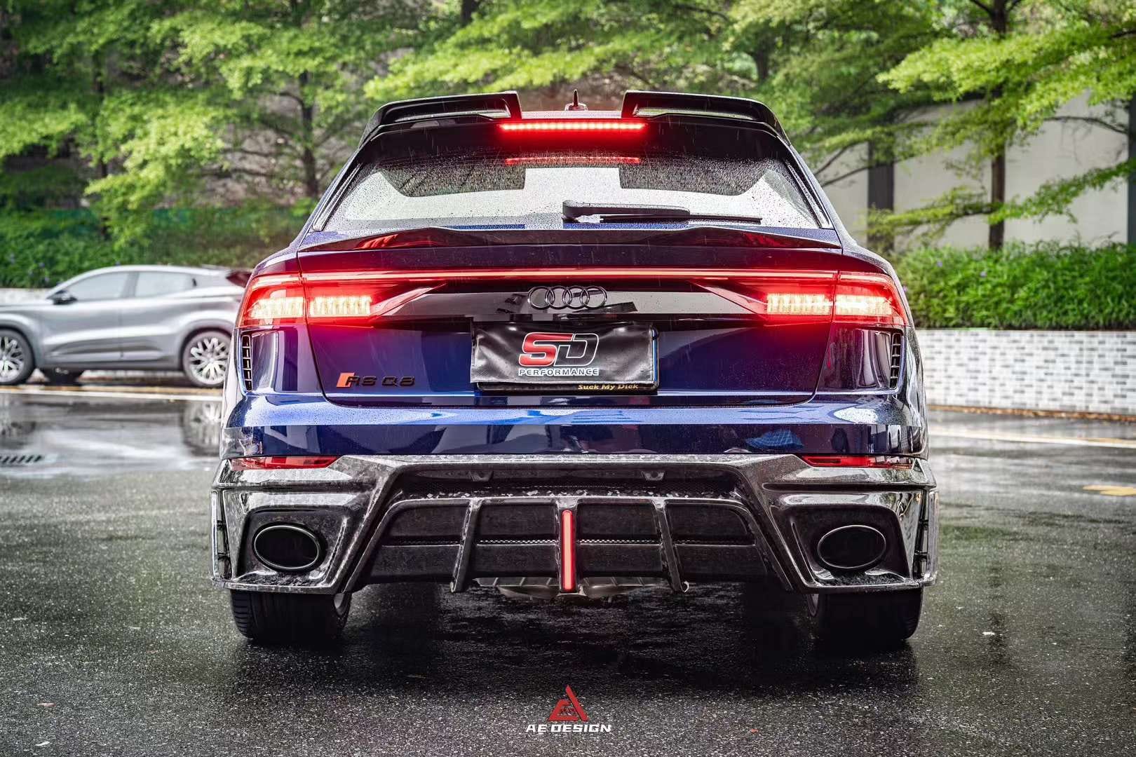 AERO DESIGN - AUDI RSQ8 2020+ DRY CARBON FIBRE MID BOOT SPOILER - Aero Carbon UK