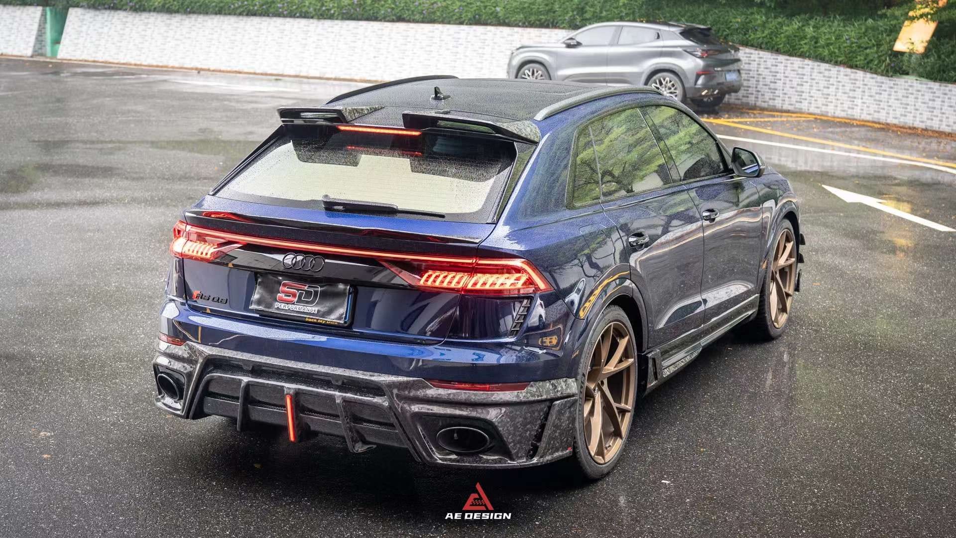 AERO DESIGN - AUDI RSQ8 2020+ DRY CARBON FIBRE MID BOOT SPOILER - Aero Carbon UK