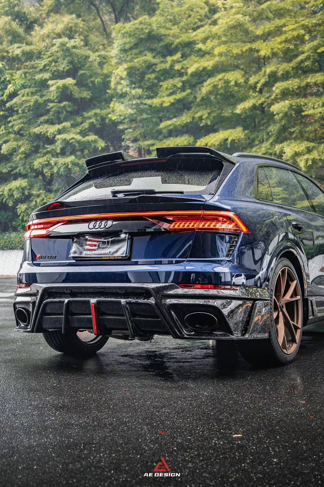 AERO DESIGN - AUDI RSQ8 2020+ DRY CARBON FIBRE MID BOOT SPOILER - Aero Carbon UK