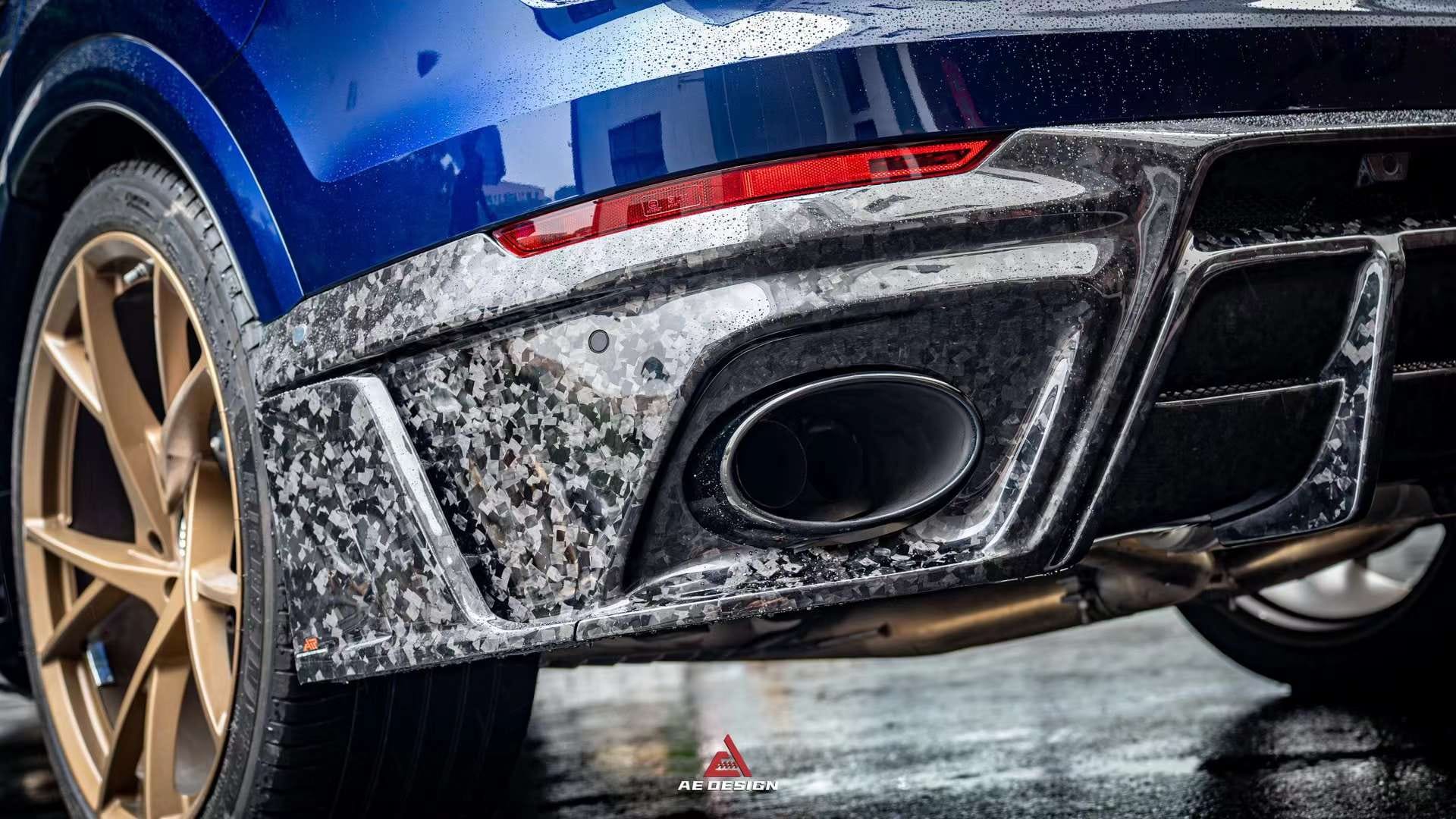 AERO DESIGN - AUDI RSQ8 2020+ DRY CARBON FIBRE REAR DIFFUSER - Aero Carbon UK