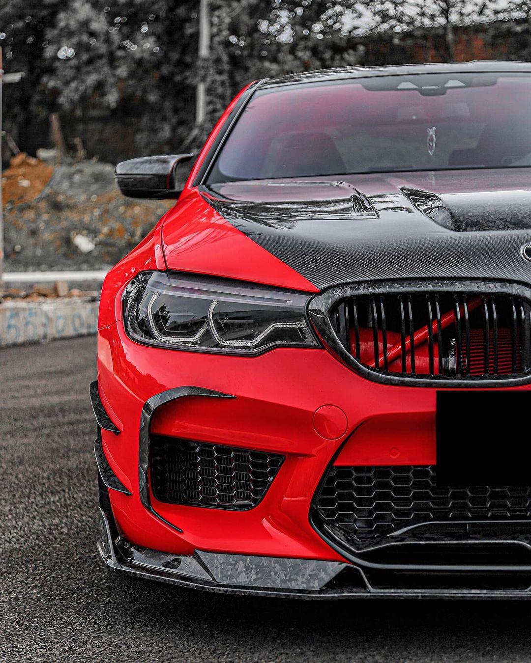 AERO DESIGN - BMW F90 M5 2018 -2021 CARBON FRONT LIP AERO CARBON