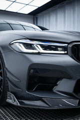 AERO DESIGN - BMW F90 M5 LCI 2021+ CARBON FIBRE FRONT LIP AERO CARBON