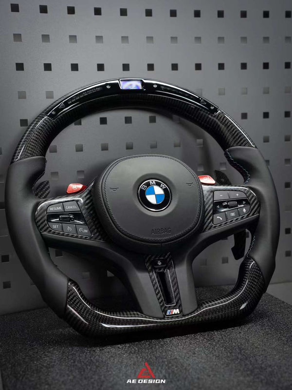 AE DESIGN -  BMW G SERIES LED DRY CARBON STEERING WHEEL