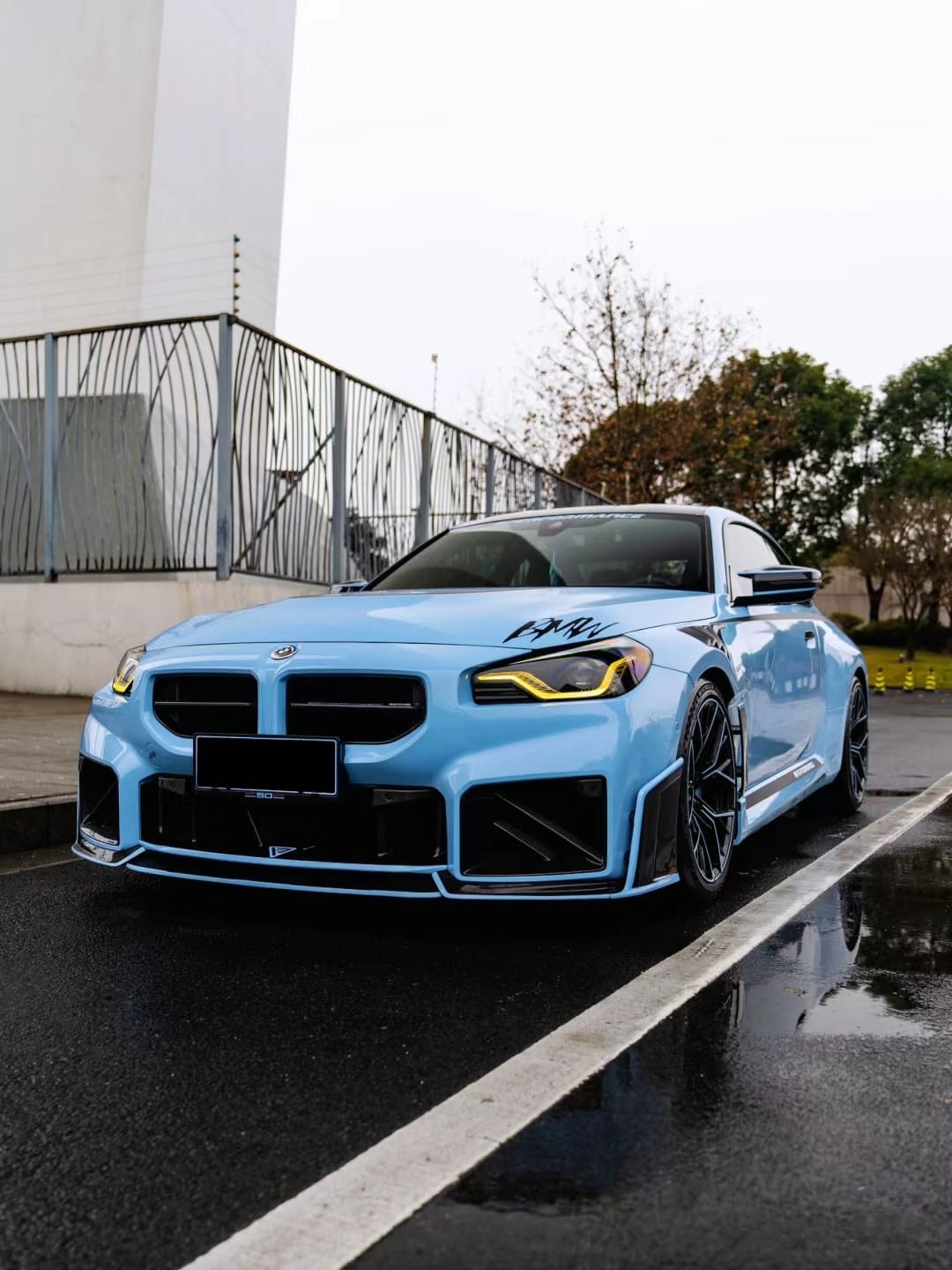 AERO DESIGN - BMW M2 G87 DRY CARBON FIBRE FRONT LIP - Aero Carbon UK