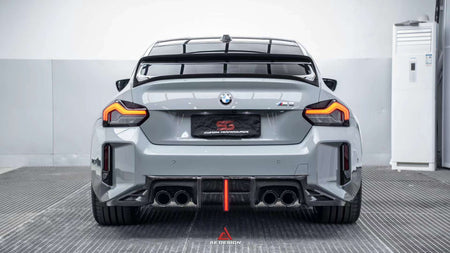 AERO DESIGN - BMW M2 G87 DRY CARBON FIBRE LED REAR DIFFUSER - Aero Carbon UK