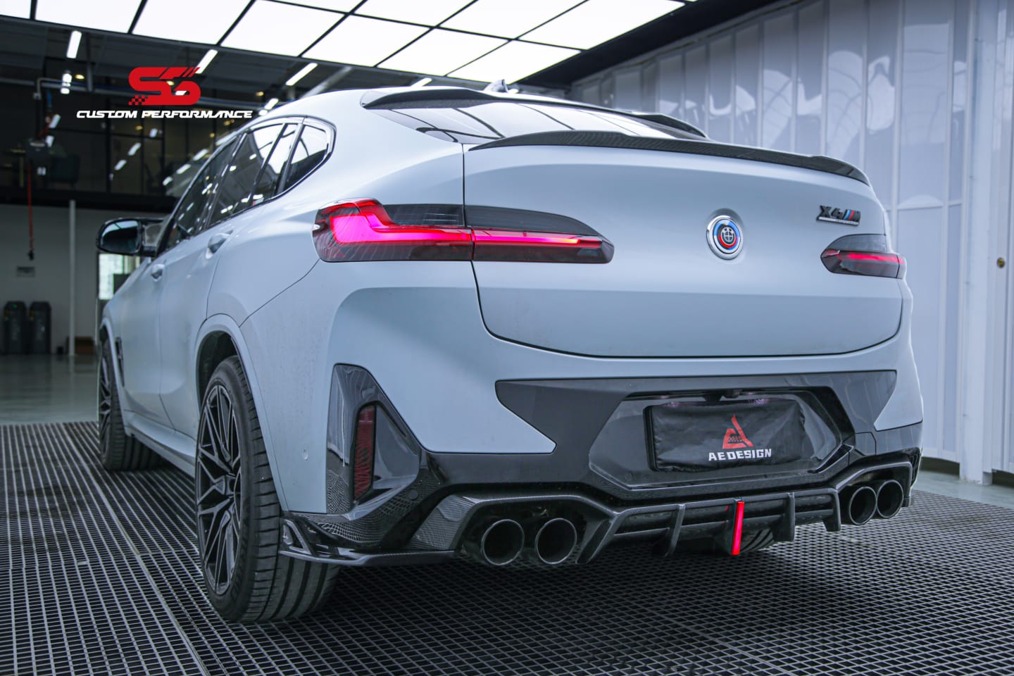 X4m Rear End AE DESIGN - BMW X3M F97 / X4M F98 LCI 2021+ CARBON REAR DIFFUSER – Aero ...