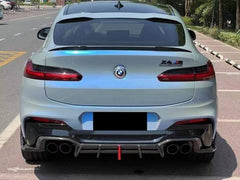 AERO DESIGN -  BMW X4M F98 CARBON FIBRE REAR DIFFUSER WITH LED BRAKE LIGHT Aero Carbon UK