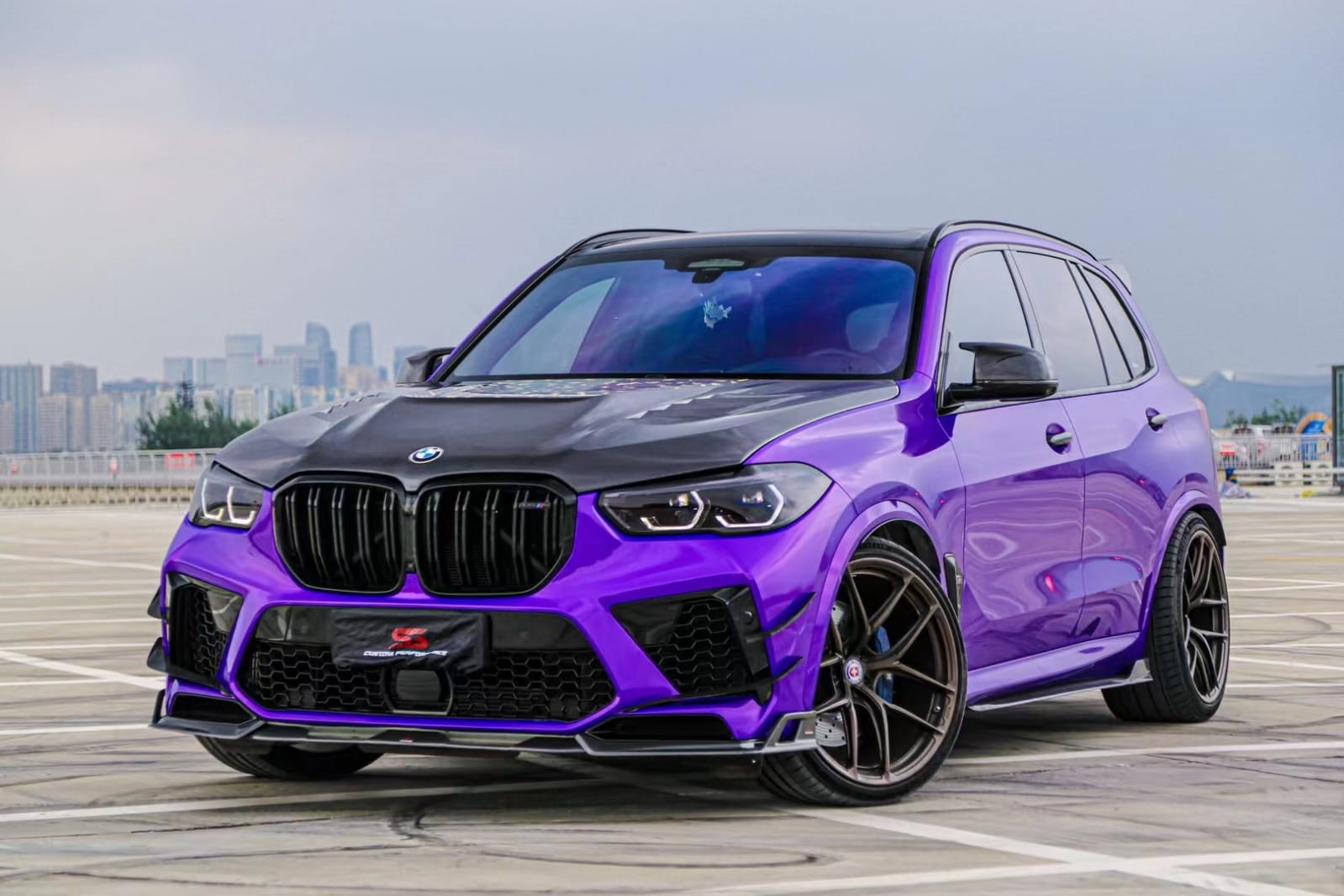 X5m Moded AE DESIGN - BMW X5M F95 CARBON FRONT LIP – Aero Carbon UK