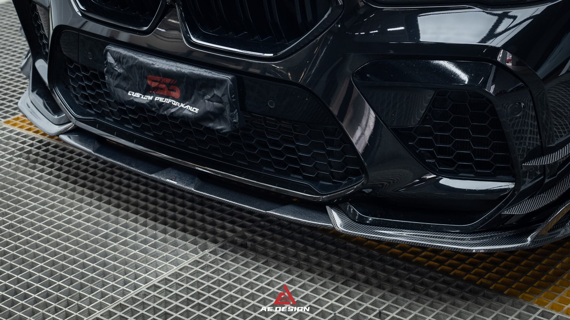 AERO DESIGN - BMW X6M F96 CARBON FIBRE FRONT LIP SPLITTER - Aero Carbon UK