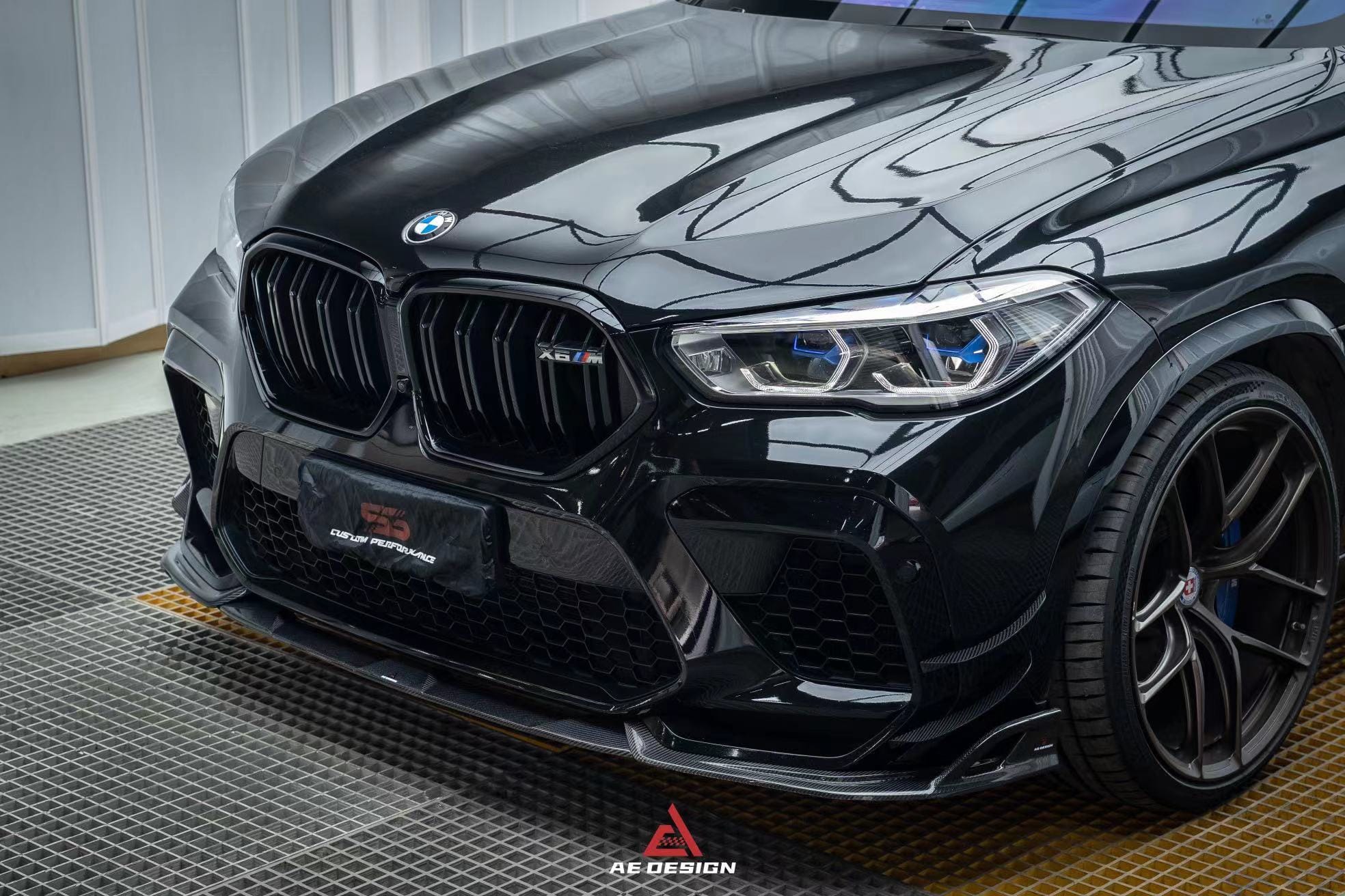 AERO DESIGN - BMW X6M F96 CARBON FIBRE FRONT LIP SPLITTER - Aero Carbon UK