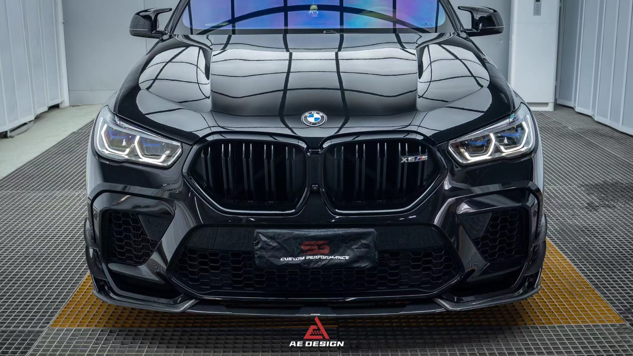 AERO DESIGN - BMW X6M F96 CARBON FIBRE FRONT LIP SPLITTER - Aero Carbon UK