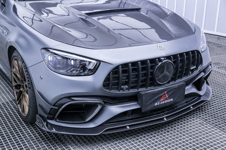 AERO DESIGN - MERCEDES E63 W213 CARBON FIBRE FRONT BUMPER CANARDS - Aero Carbon UK