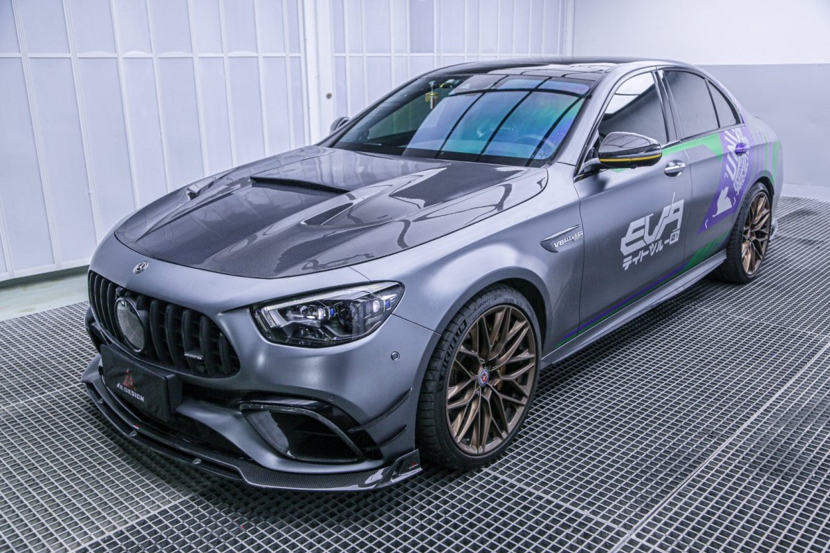 AERO DESIGN - MERCEDES E63 W213 CARBON FIBRE FRONT BUMPER CANARDS - Aero Carbon UK
