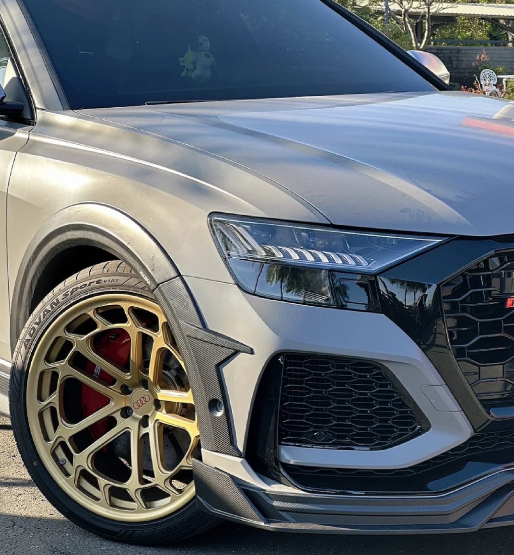 AULENA - AUDI RSQ8 DRY CARBON FIBRE FRONT LIP - Aero Carbon UK