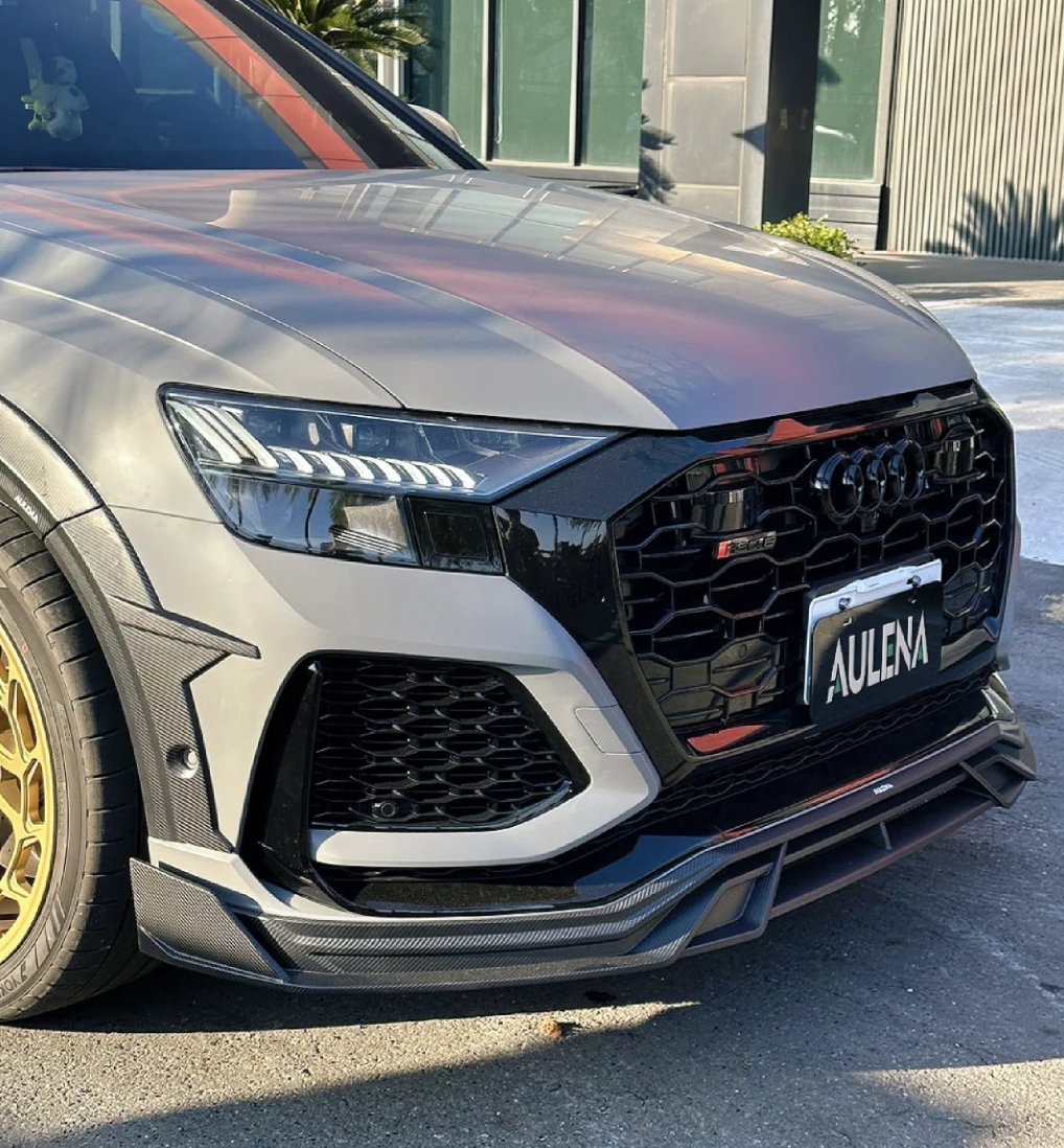 AULENA - AUDI RSQ8 DRY CARBON FIBRE FRONT LIP - Aero Carbon UK