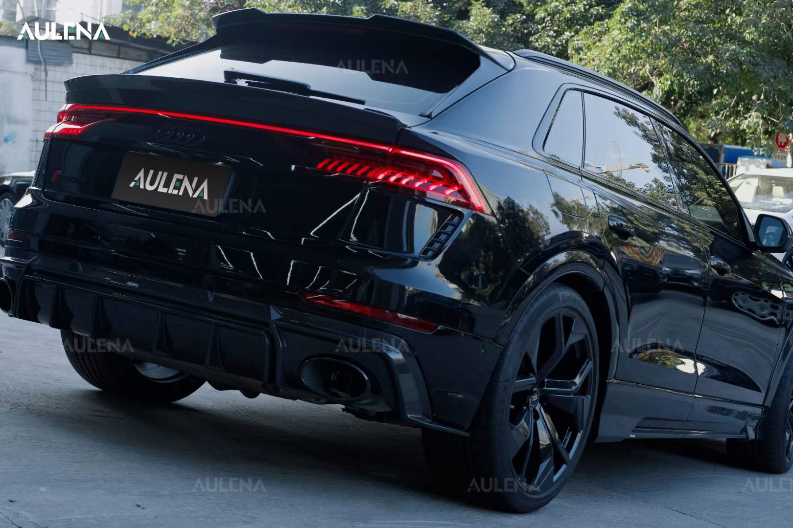 AULENA - AUDI RSQ8 DRY CARBON FIBRE REAR MID SPOILER - Aero Carbon UK