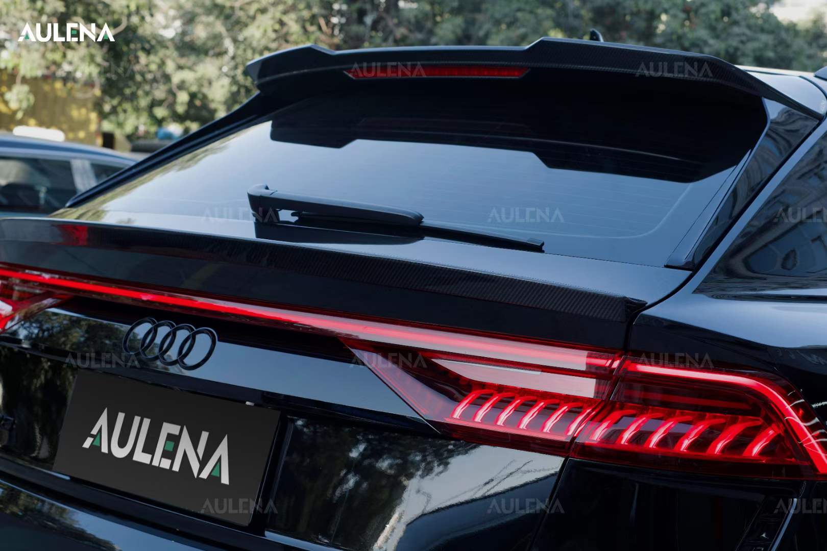 AULENA - AUDI RSQ8 DRY CARBON FIBRE REAR MID SPOILER - Aero Carbon UK