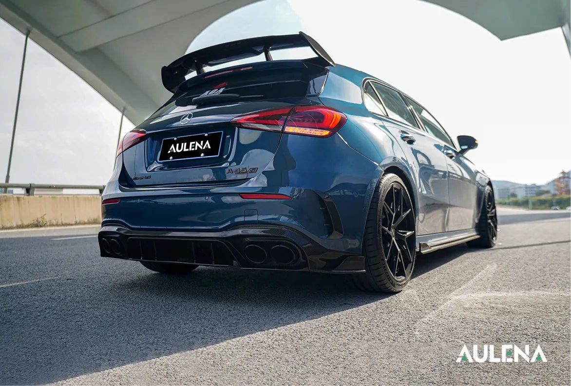 AULENA - MERCEDES BENZ A CLASS W177 A35 / A45 DRY CARBON FIBRE REAR DIFFUSER - Aero Carbon UK