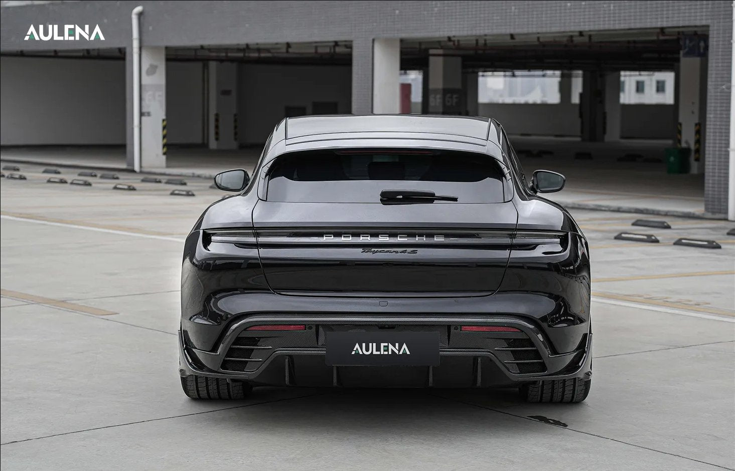 AULENA - PORSCHE TAYCAN DRY CARBON REAR DIFFUSER - Aero Carbon UK