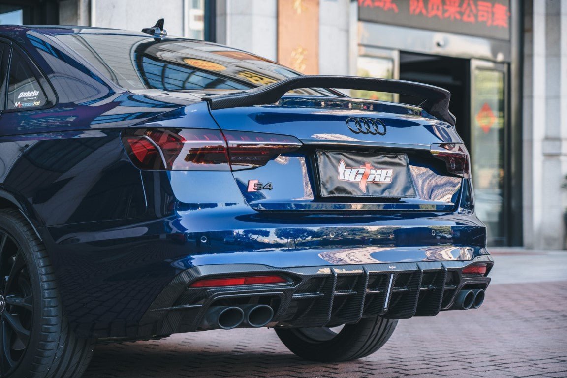 BCTXE - AUDI A4 / S4 B9 B9.5 CARBON FIBRE SPOILER V1 - Aero Carbon UK