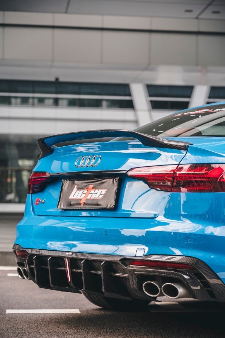 BCTXE - AUDI A4 / S4 B9 B9.5 CARBON FIBRE SPOILER V1 - Aero Carbon UK