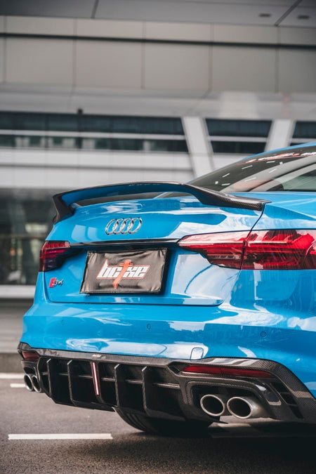 BCTXE - AUDI A4 / S4 B9 B9.5 CARBON FIBRE SPOILER V1 - Aero Carbon UK