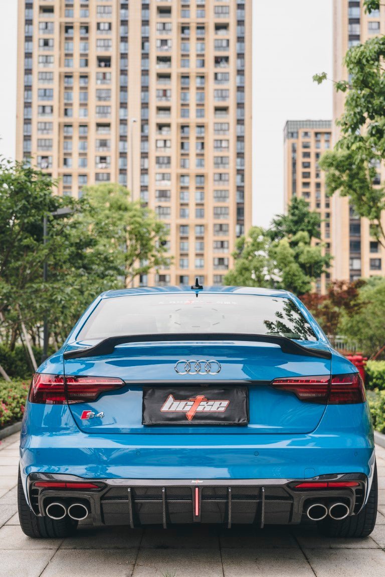 BCTXE - AUDI A4 / S4 B9 B9.5 CARBON FIBRE SPOILER V1 - Aero Carbon UK