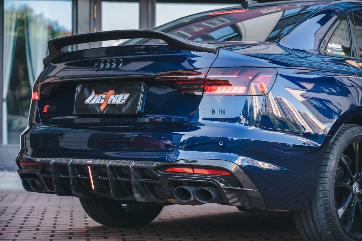 BCTXE - AUDI A4 / S4 B9 B9.5 CARBON FIBRE SPOILER V1 - Aero Carbon UK