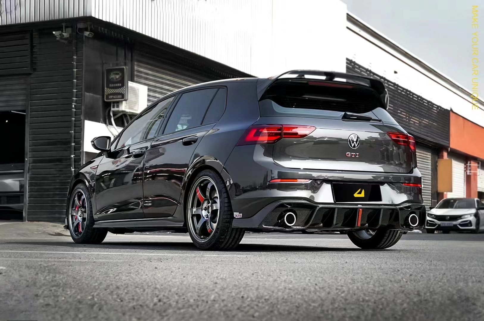 BCTXE - VOLKSWAGEN GOLF MK8 CARBON FIBRE REAR DIFFUSER - Aero Carbon UK