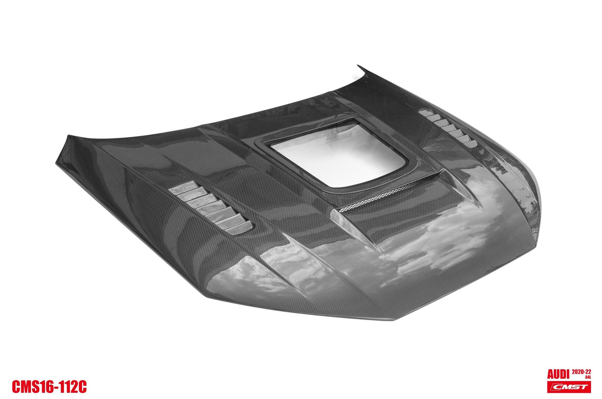 CMST - AUDI A4 S LINE / S4 B9 B9.5 CARBON FIBRE TRANSPARENT HOOD / BONNET - Aero Carbon UK