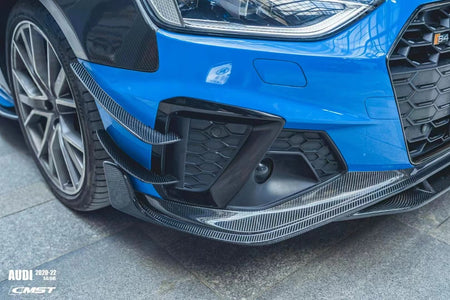 CMST - AUDI A4 S LINE / S4 B9.5 CARBON FIBRE FRONT LIP SPLITTER - Aero Carbon UK