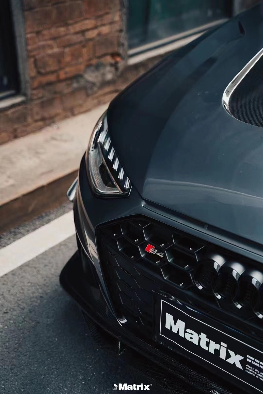 CMST - AUDI A4 S LINE / S4 B9.5 CARBON FIBRE FRONT LIP SPLITTER - Aero Carbon UK