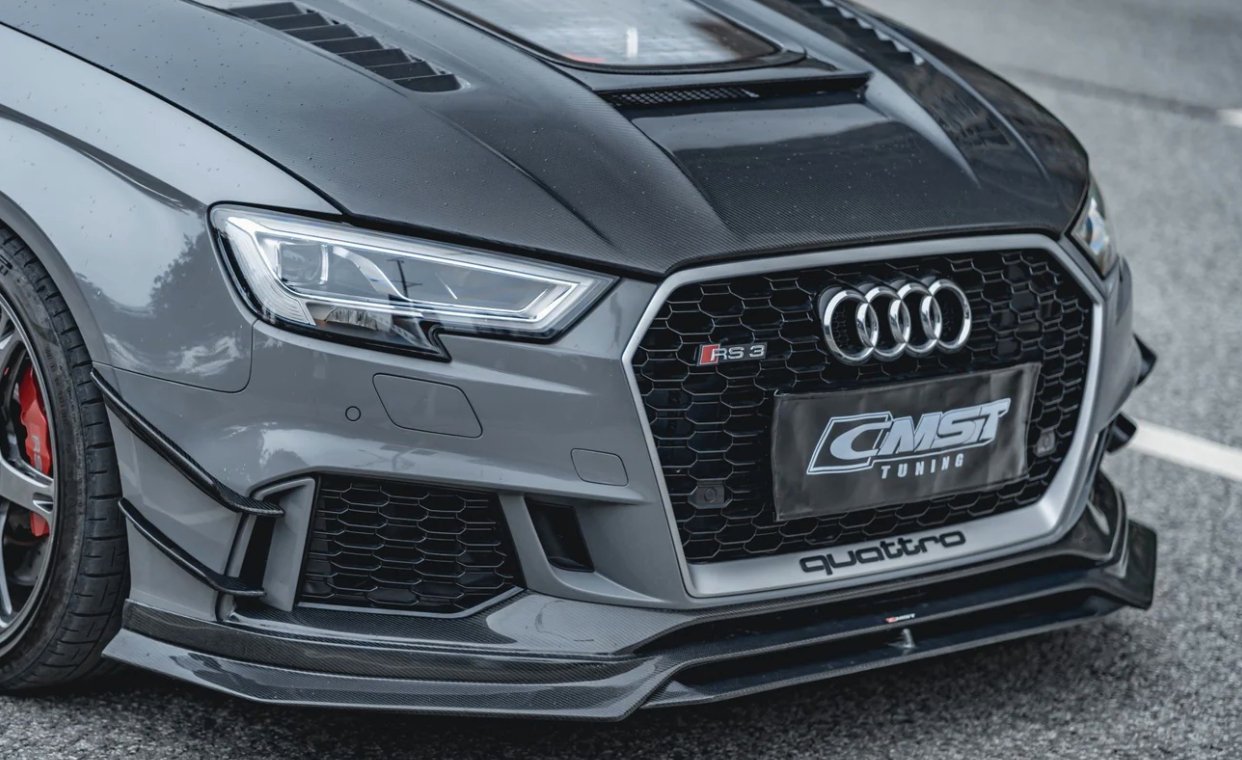 CMST - AUDI RS3 8V CARBON FIBRE FRONT LIP SPLITTER - Aero Carbon UK