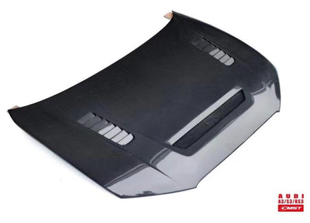 CMST - AUDI RS3 S3 A3 8V CARBON FIBRE BONNET HOOD V2 - Aero Carbon UK