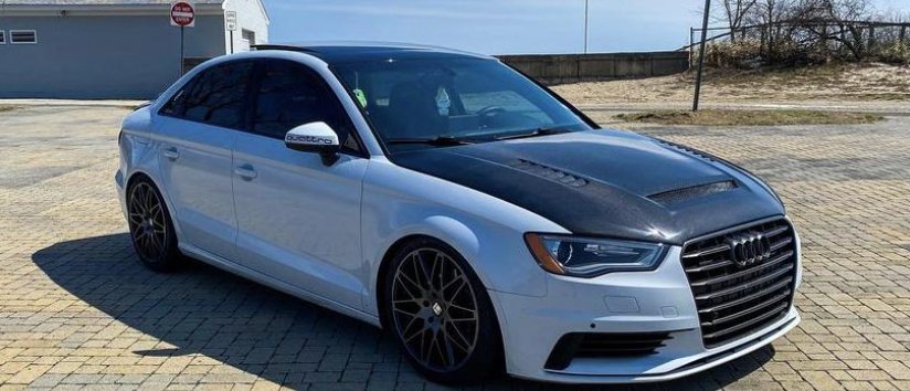 CMST - AUDI RS3 S3 A3 8V CARBON FIBRE BONNET HOOD V2 - Aero Carbon UK