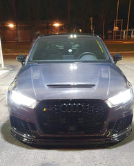 CMST - AUDI RS3 S3 A3 8V CARBON FIBRE BONNET HOOD V2 - Aero Carbon UK