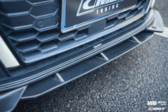 CMST - AUDI RS3 S3 A3 8Y CARBON FIBRE FRONT LIP SPLITTER - Aero Carbon UK