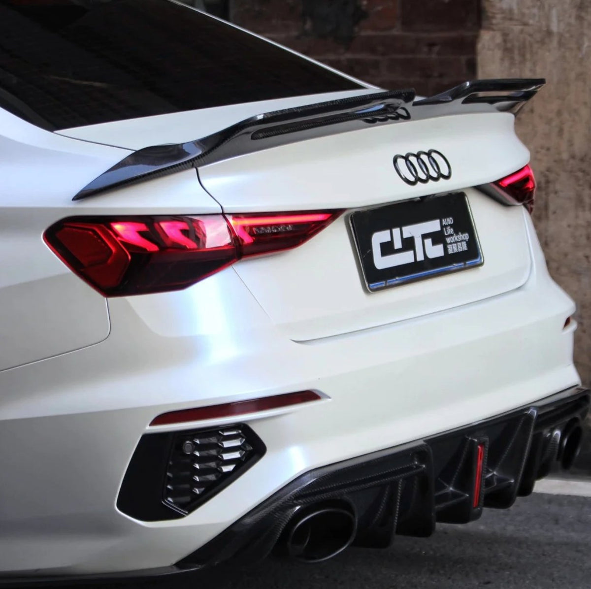 CMST - AUDI RS3 S3 A3 8Y CARBON FIBRE REAR DIFFUSER - Aero Carbon UK