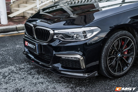 CMST - BMW 5 SERIES G30 PRE LCI CARBON FIBRE FRONT CANARDS - Aero Carbon UK