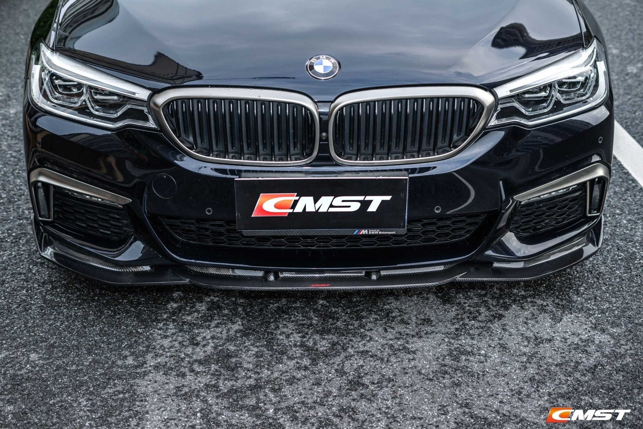 CMST - BMW 5 SERIES G30 PRE LCI CARBON FIBRE FRONT CANARDS - Aero Carbon UK