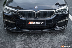 CMST - BMW 5 SERIES G30 PRE LCI CARBON FIBRE FRONT CANARDS - Aero Carbon UK