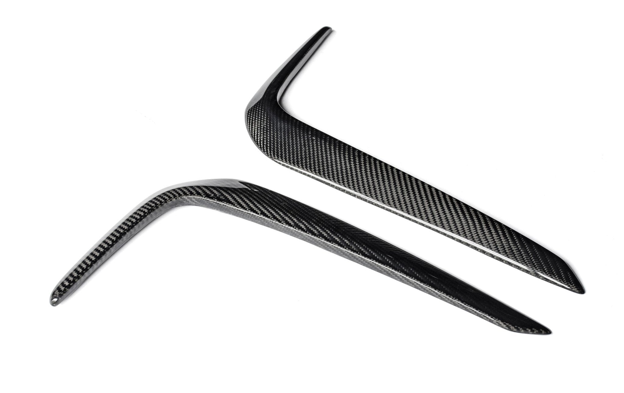 CMST - BMW 5 SERIES G30 PRE LCI CARBON FIBRE FRONT CANARDS - Aero Carbon UK