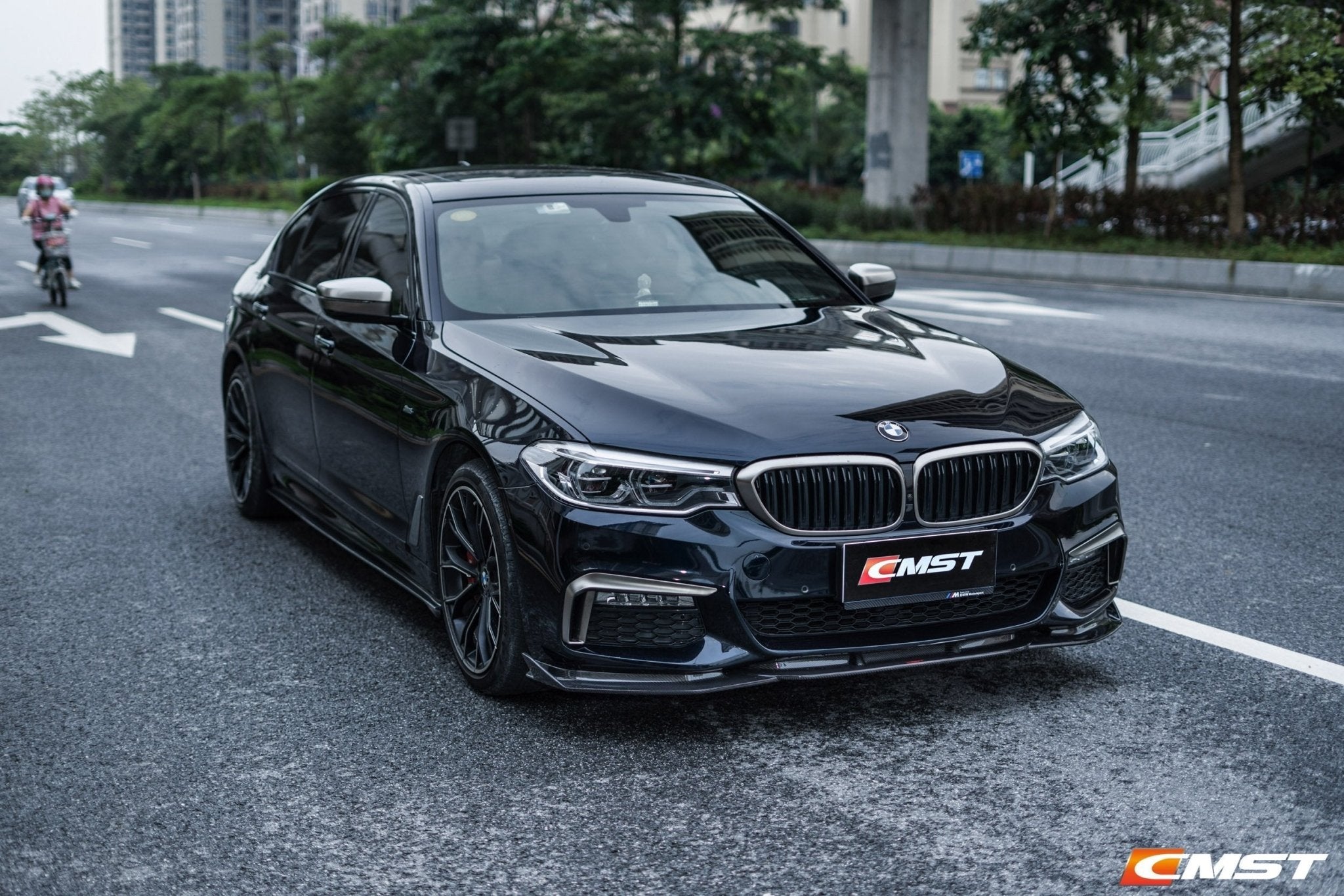 CMST - BMW 5 SERIES G30 PRE LCI CARBON FIBRE FRONT LIP - Aero Carbon UK