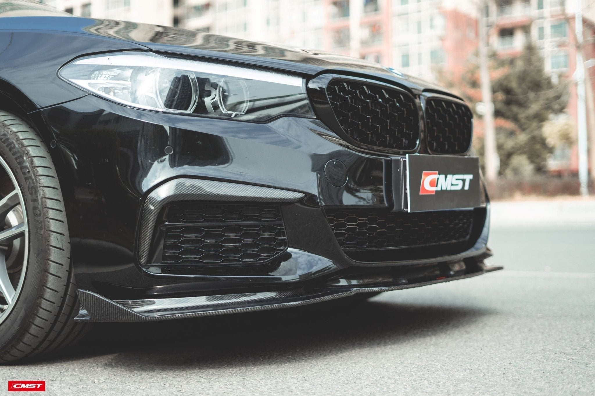 CMST - BMW 5 SERIES G30 PRE LCI CARBON FIBRE FRONT LIP - Aero Carbon UK