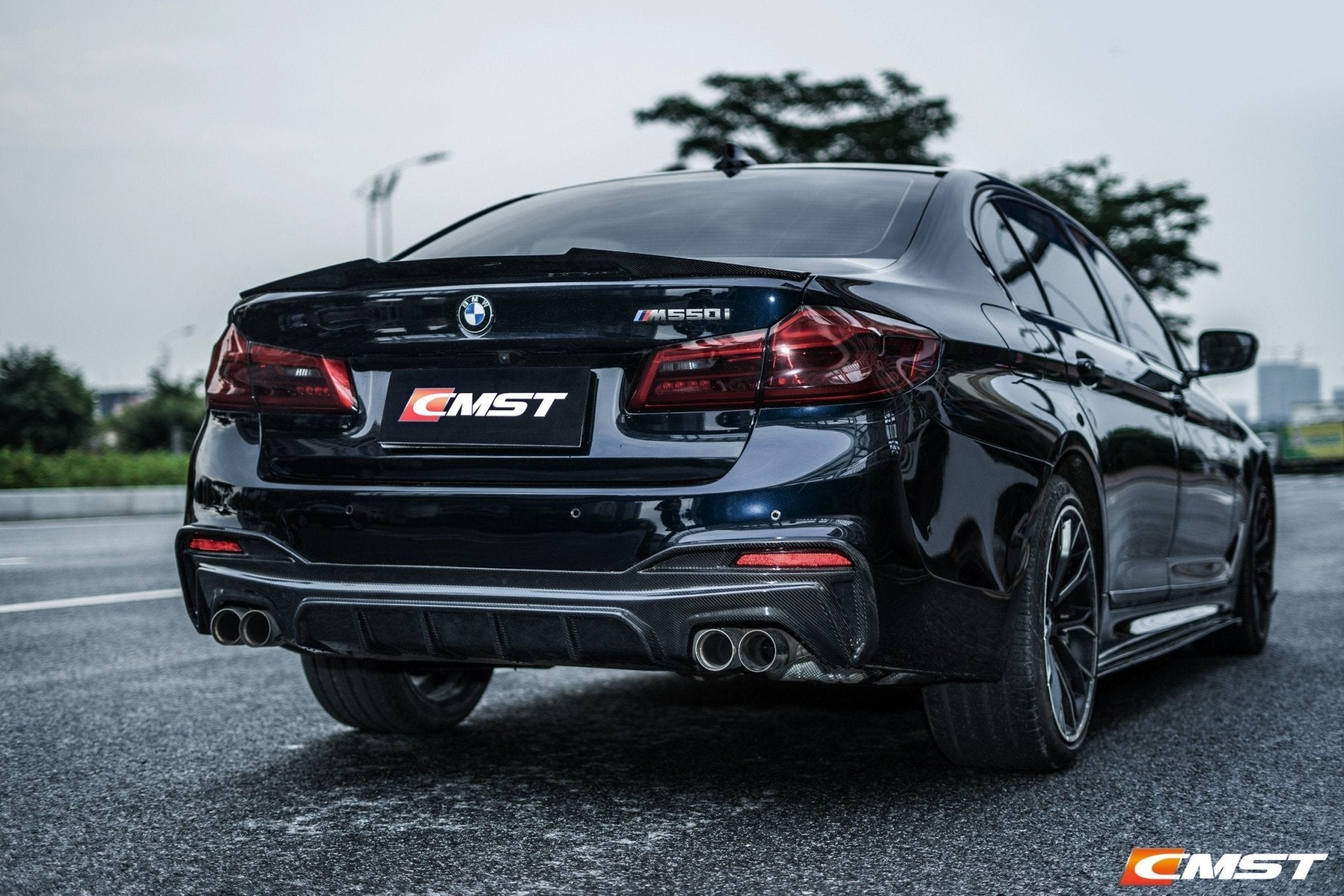 CMST - BMW 5 SERIES G30 PRE LCI CARBON FIBRE REAR DIFFUSER - Aero Carbon UK