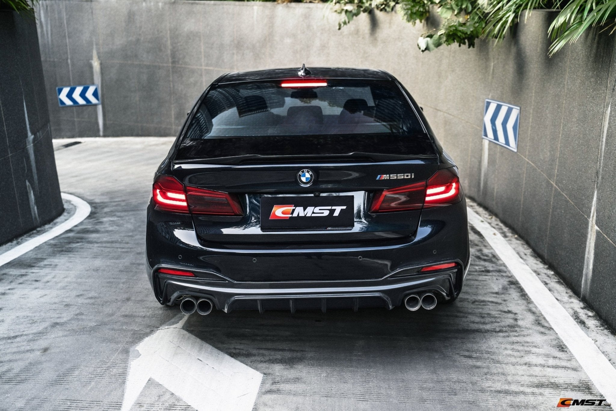 CMST - BMW 5 SERIES G30 PRE LCI CARBON FIBRE REAR DIFFUSER - Aero Carbon UK