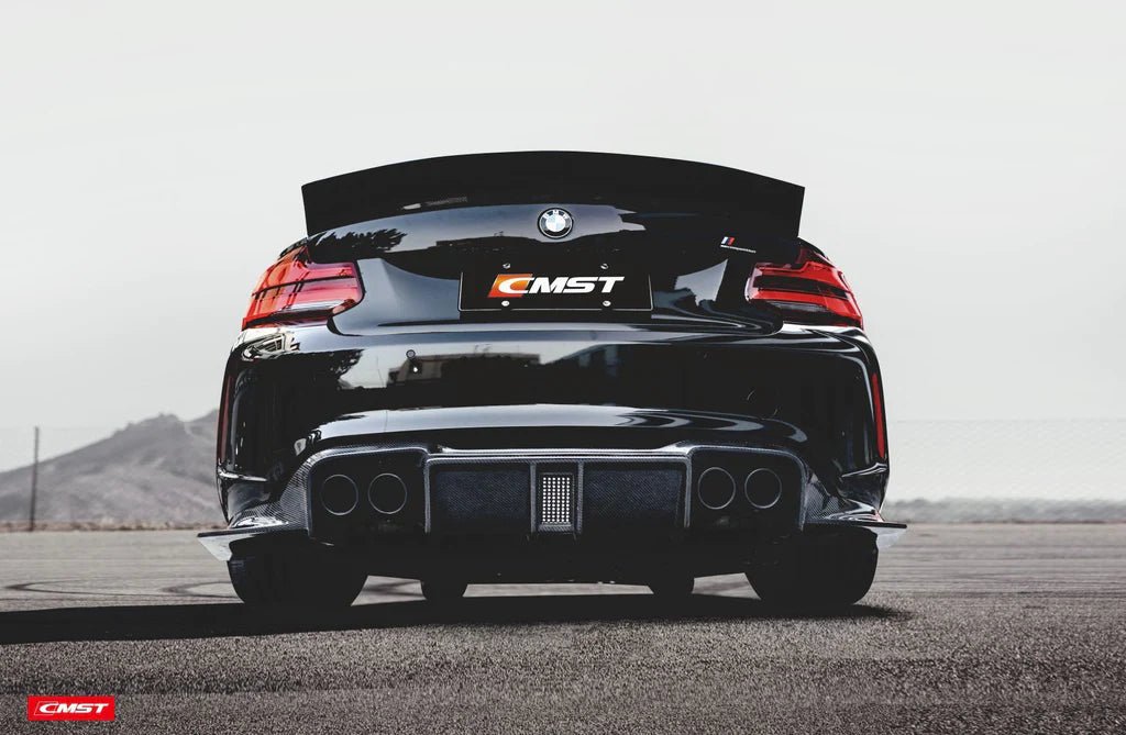 CMST - BMW M2 / M2C F87 CARBON FIBRE LED REAR DIFFUSER - Aero Carbon UK